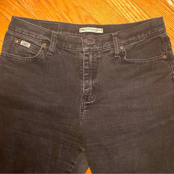 Black Straight Leg Jeans - Picture 4 of 5